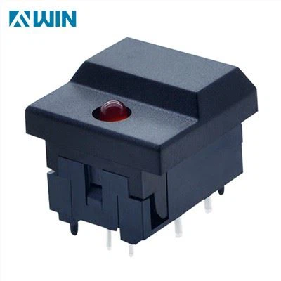 Interruptor de polsador LED il·luminat momentàniament